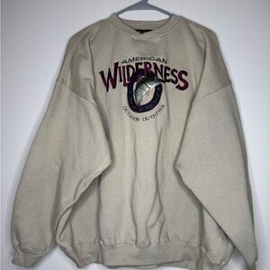 American Wilderness Bass Sweatshirt Vintage 1990’s